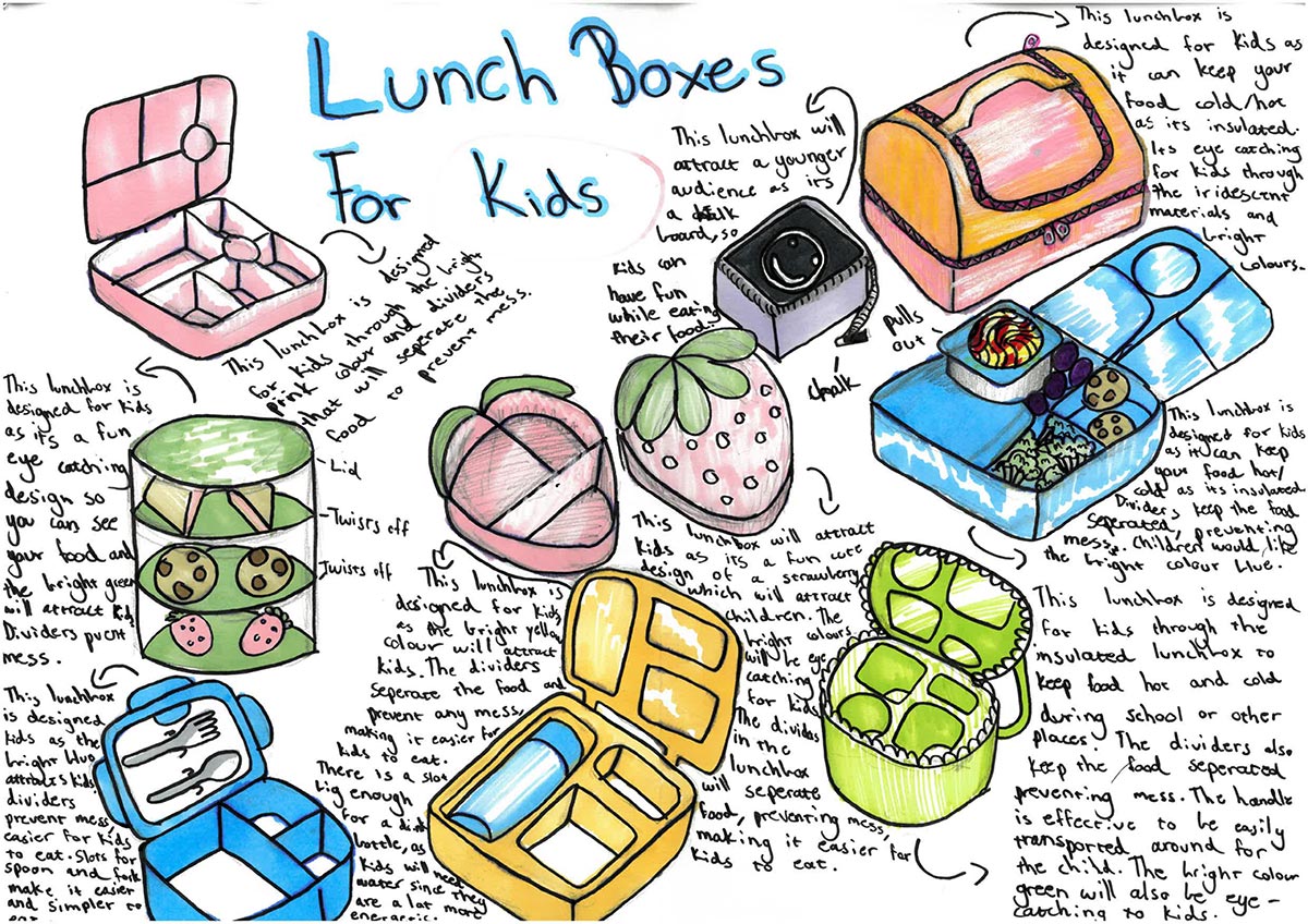 Student ideation sketch example 3