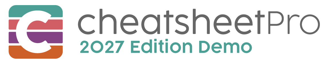 CheatsheetPro demo