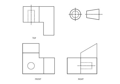 Two-dimensional drawing conventions
