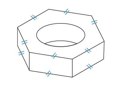 Three-dimensional drawing conventions