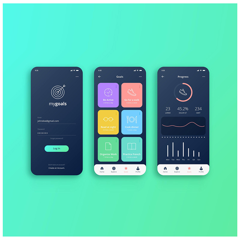 Visual example for Line